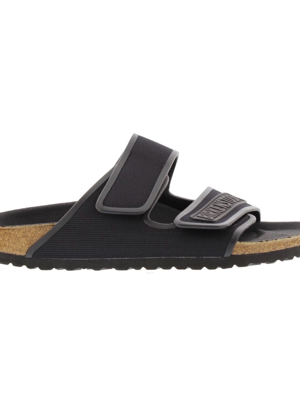 Birkenstock Black Two-Strap Cork Footbed Sandal